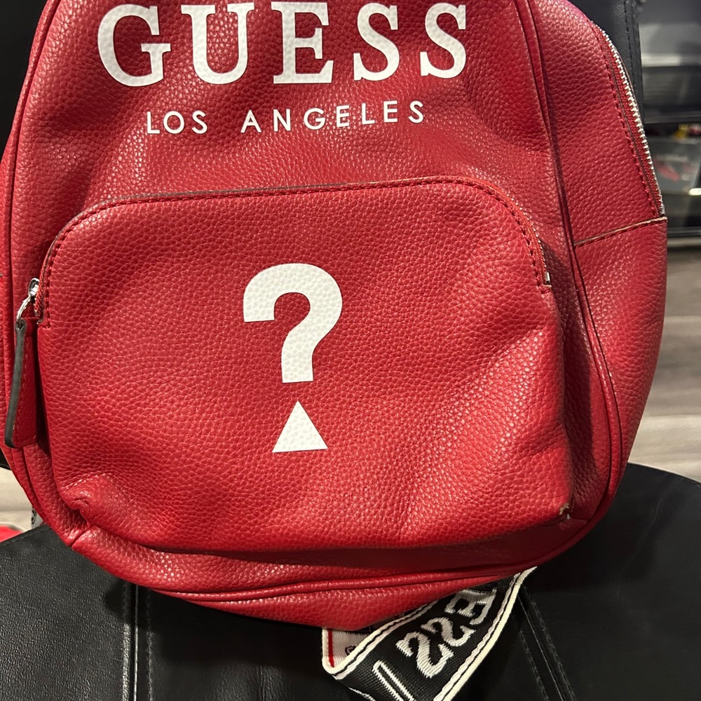 GUESS Bold Red Backpack